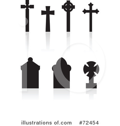 Royalty-Free (RF) Cemetery Clipart Illustration by cidepix - Stock Sample #72454