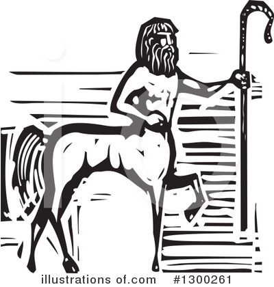 Royalty-Free (RF) Centaur Clipart Illustration by xunantunich - Stock Sample #1300261