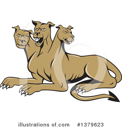 Royalty-Free (RF) Cerberus Clipart Illustration by patrimonio - Stock Sample #1379623