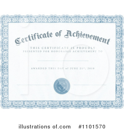 Royalty-Free (RF) Certificate Clipart Illustration by BestVector - Stock Sample #1101570