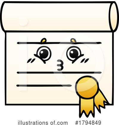 Royalty-Free (RF) Certificate Clipart Illustration by lineartestpilot - Stock Sample #1794849