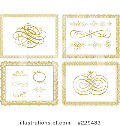 Royalty-Free (RF) Certificate Clipart Illustration by BestVector - Stock Sample #229433