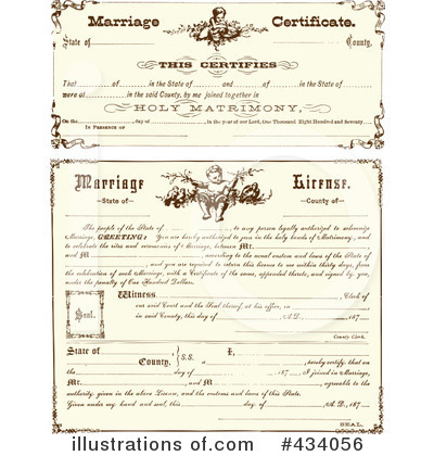 Royalty-Free (RF) Certificate Clipart Illustration by BestVector - Stock Sample #434056