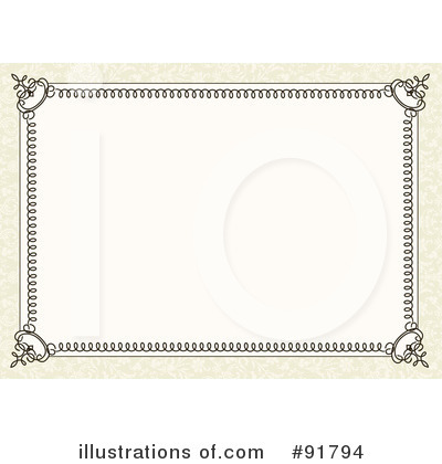 Royalty-Free (RF) Certificate Clipart Illustration by BestVector - Stock Sample #91794