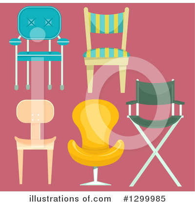 Royalty-Free (RF) Chair Clipart Illustration by BNP Design Studio - Stock Sample #1299985