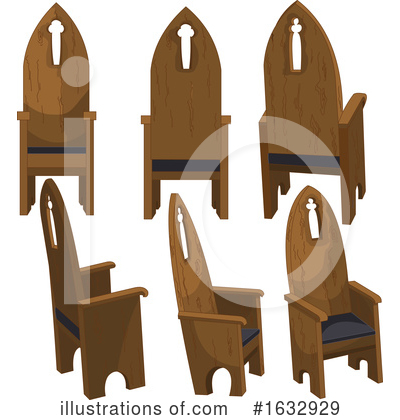 Royalty-Free (RF) Chair Clipart Illustration by Pushkin - Stock Sample #1632929