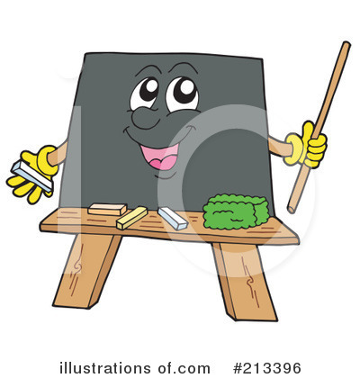 Royalty-Free (RF) Chalk Board Clipart Illustration by visekart - Stock Sample #213396