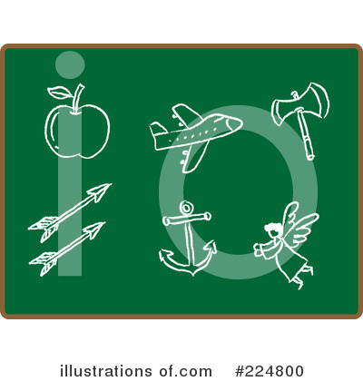 Royalty-Free (RF) Chalkboard Clipart Illustration by Qiun - Stock Sample #224800