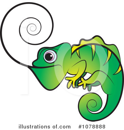 Chameleon Clipart #1078888 by Lal Perera