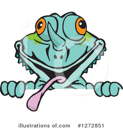 Royalty-Free (RF) Chameleon Clipart Illustration by Dennis Holmes Designs - Stock Sample #1272851