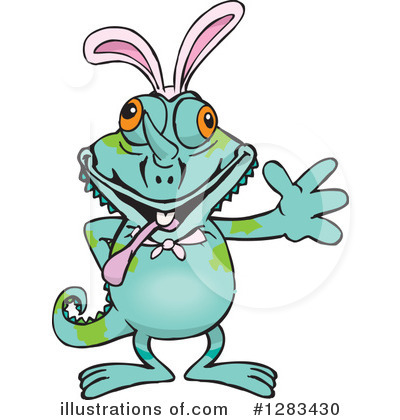 Royalty-Free (RF) Chameleon Clipart Illustration by Dennis Holmes Designs - Stock Sample #1283430