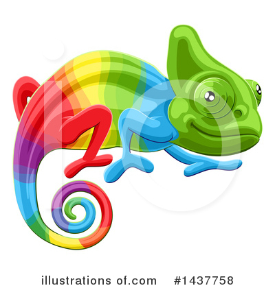 Chameleon Clipart #1437758 by AtStockIllustration