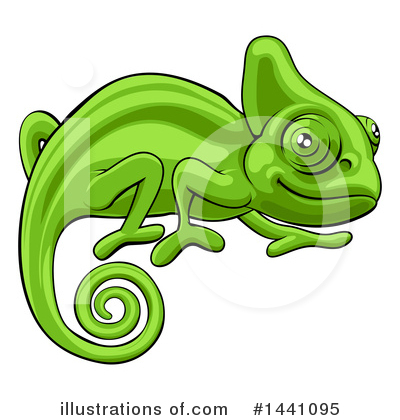 Royalty-Free (RF) Chameleon Clipart Illustration by AtStockIllustration - Stock Sample #1441095