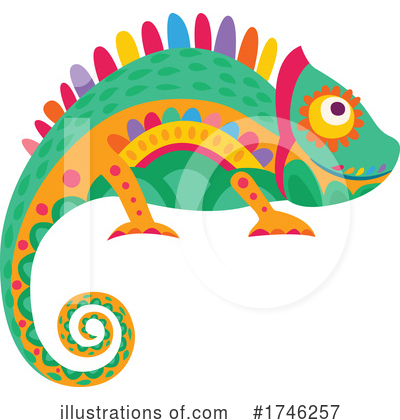 Chameleon Clipart #1746257 by Vector Tradition SM