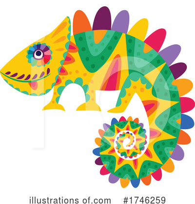 Chameleon Clipart #1746259 by Vector Tradition SM