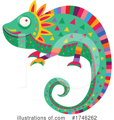 Chameleon Clipart #1746262 by Vector Tradition SM