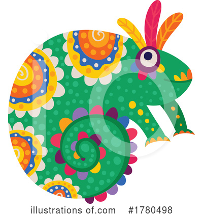Royalty-Free (RF) Chameleon Clipart Illustration by Vector Tradition SM - Stock Sample #1780498