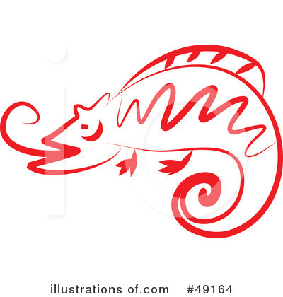 Royalty-Free (RF) Chameleon Clipart Illustration by Prawny - Stock Sample #49164