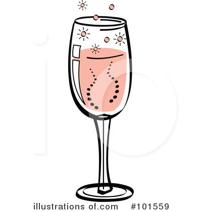 Royalty-Free (RF) Champagne Clipart Illustration by Andy Nortnik - Stock Sample #101559