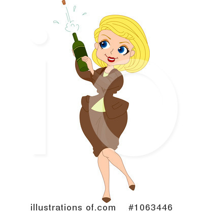 Royalty-Free (RF) Champagne Clipart Illustration by BNP Design Studio - Stock Sample #1063446