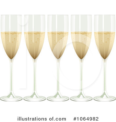 Royalty-Free (RF) Champagne Clipart Illustration by elaineitalia - Stock Sample #1064982