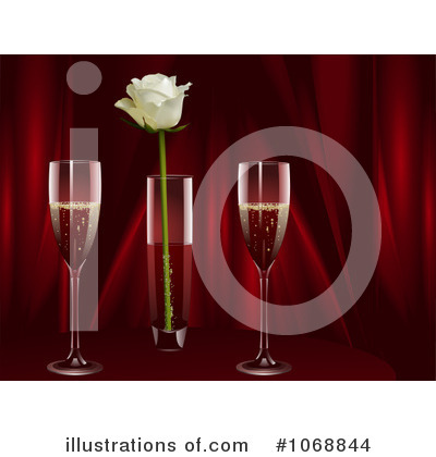 Royalty-Free (RF) Champagne Clipart Illustration by elaineitalia - Stock Sample #1068844