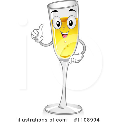 Royalty-Free (RF) Champagne Clipart Illustration by BNP Design Studio - Stock Sample #1108994