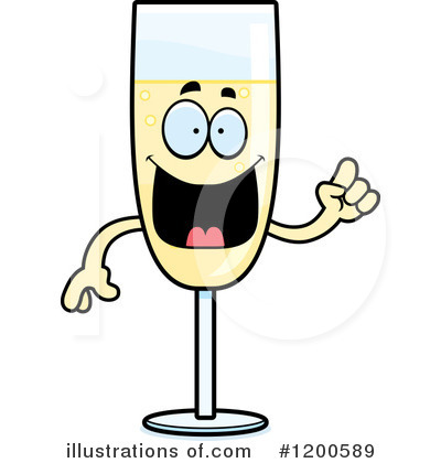 Champagne Clipart #1200589 by Cory Thoman