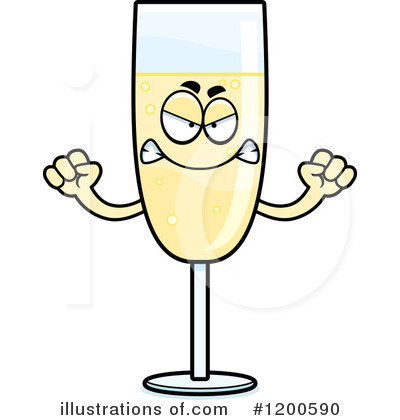 Champagne Clipart #1200590 by Cory Thoman