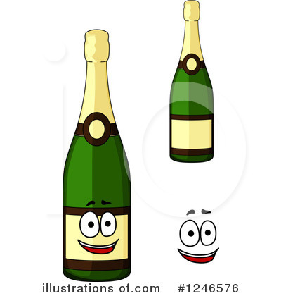 Royalty-Free (RF) Champagne Clipart Illustration by Vector Tradition SM - Stock Sample #1246576