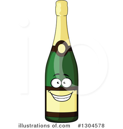 Champagne Clipart #1304578 by Vector Tradition SM