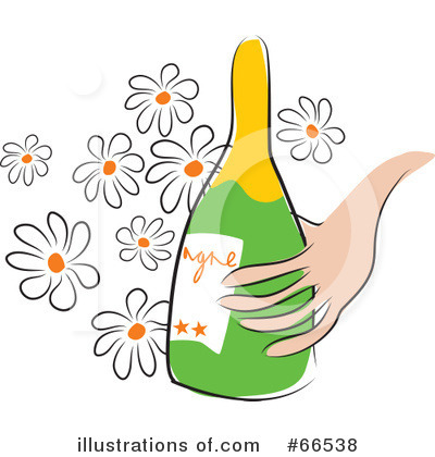 Royalty-Free (RF) Champagne Clipart Illustration by Prawny - Stock Sample #66538