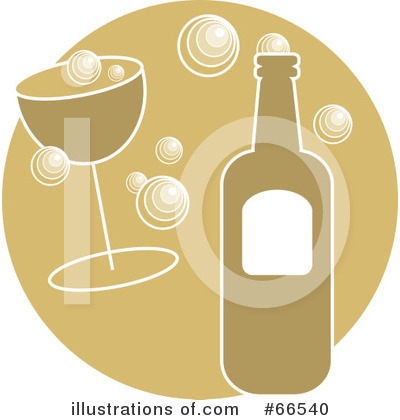 Royalty-Free (RF) Champagne Clipart Illustration by Prawny - Stock Sample #66540