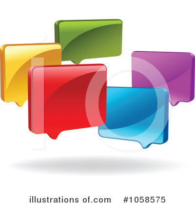 Royalty-Free (RF) Chat Clipart Illustration by yayayoyo - Stock Sample #1058575