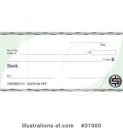 Cheque Clipart #31000 by David Rey