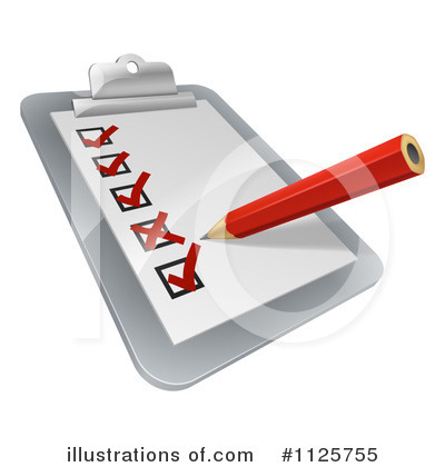 Royalty-Free (RF) Check List Clipart Illustration by AtStockIllustration - Stock Sample #1125755