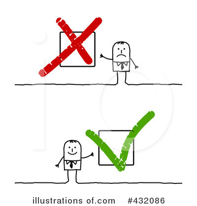 Royalty-Free (RF) Check Mark Clipart Illustration by NL shop - Stock Sample #432086