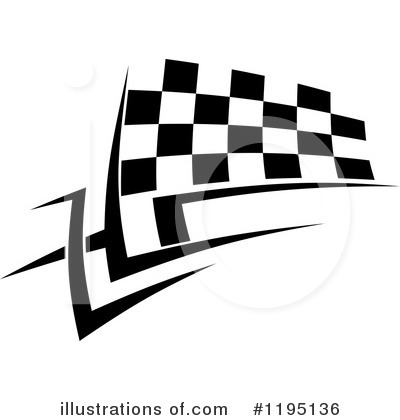 Royalty-Free (RF) Checkered Flag Clipart Illustration by Vector Tradition SM - Stock Sample #1195136