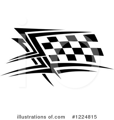 Royalty-Free (RF) Checkered Flag Clipart Illustration by Vector Tradition SM - Stock Sample #1224815