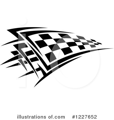 Royalty-Free (RF) Checkered Flag Clipart Illustration by Vector Tradition SM - Stock Sample #1227652