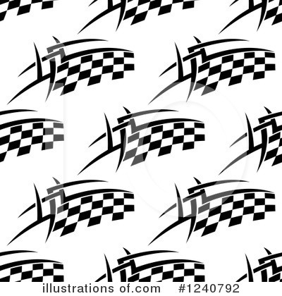 Royalty-Free (RF) Checkered Flag Clipart Illustration by Vector Tradition SM - Stock Sample #1240792