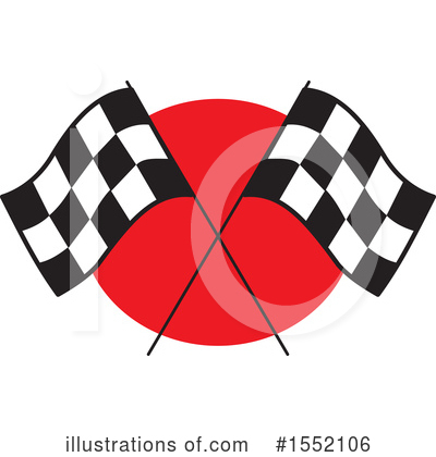 Checkered Flag Clipart #1552106 by Johnny Sajem