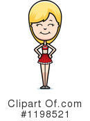 Cheerleader Clipart #1198521 by Cory Thoman