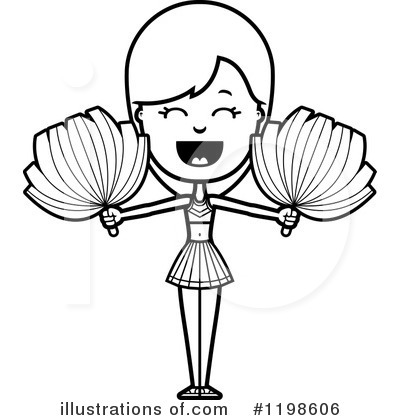 Royalty-Free (RF) Cheerleader Clipart Illustration by Cory Thoman - Stock Sample #1198606