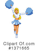 Cheerleader Clipart #1371665 by Clip Art Mascots