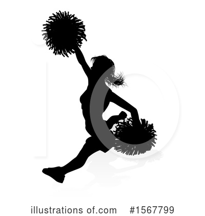 Royalty-Free (RF) Cheerleader Clipart Illustration by AtStockIllustration - Stock Sample #1567799