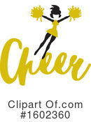Cheerleader Clipart #1602360 by Johnny Sajem