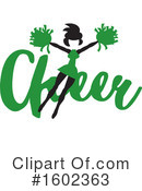 Cheerleader Clipart #1602363 by Johnny Sajem