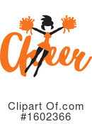 Cheerleader Clipart #1602366 by Johnny Sajem