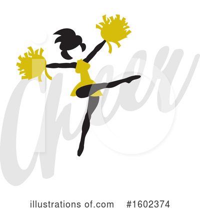 Royalty-Free (RF) Cheerleader Clipart Illustration by Johnny Sajem - Stock Sample #1602374
